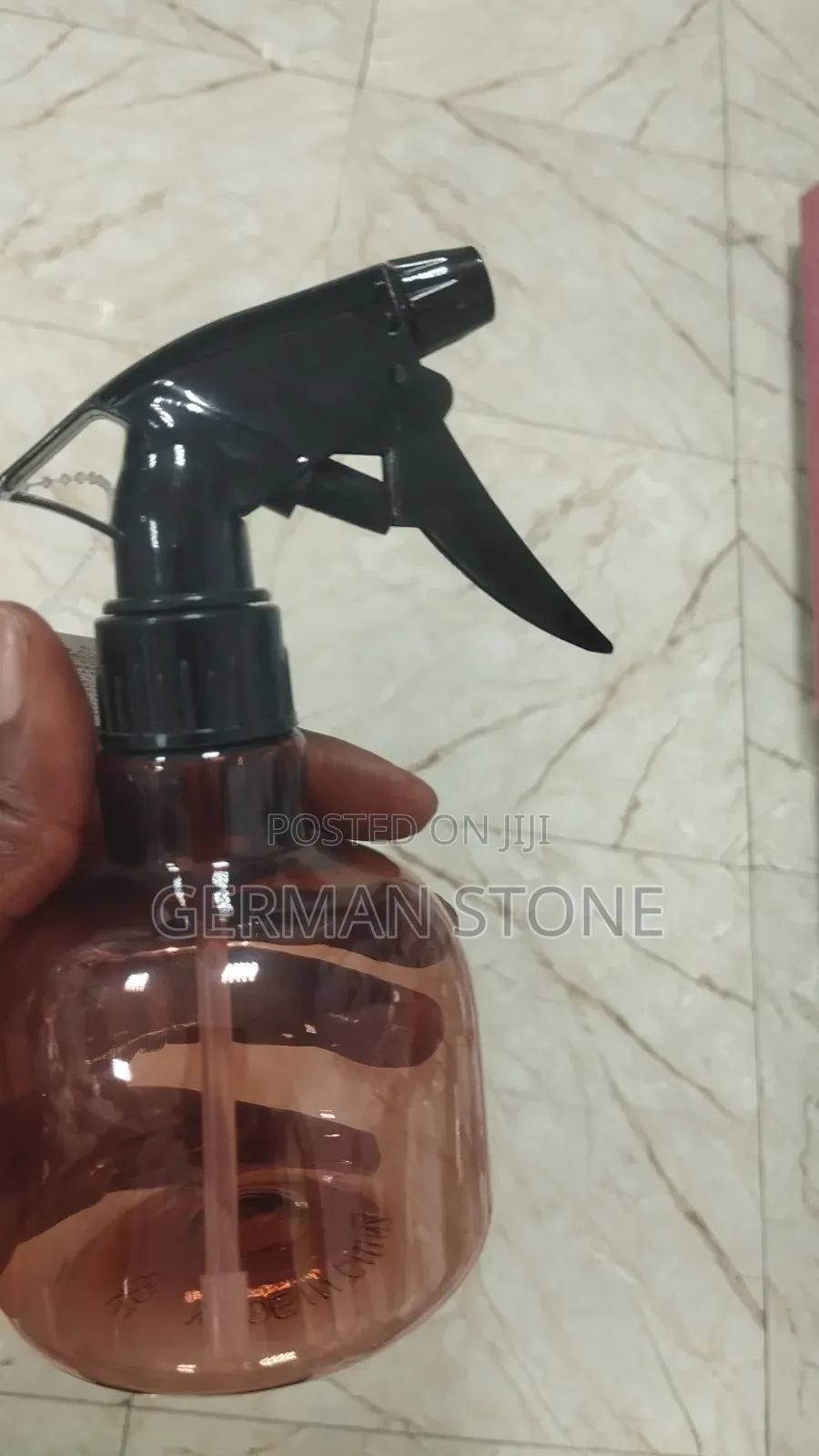 Empty Amber Plastic Spray Bottles