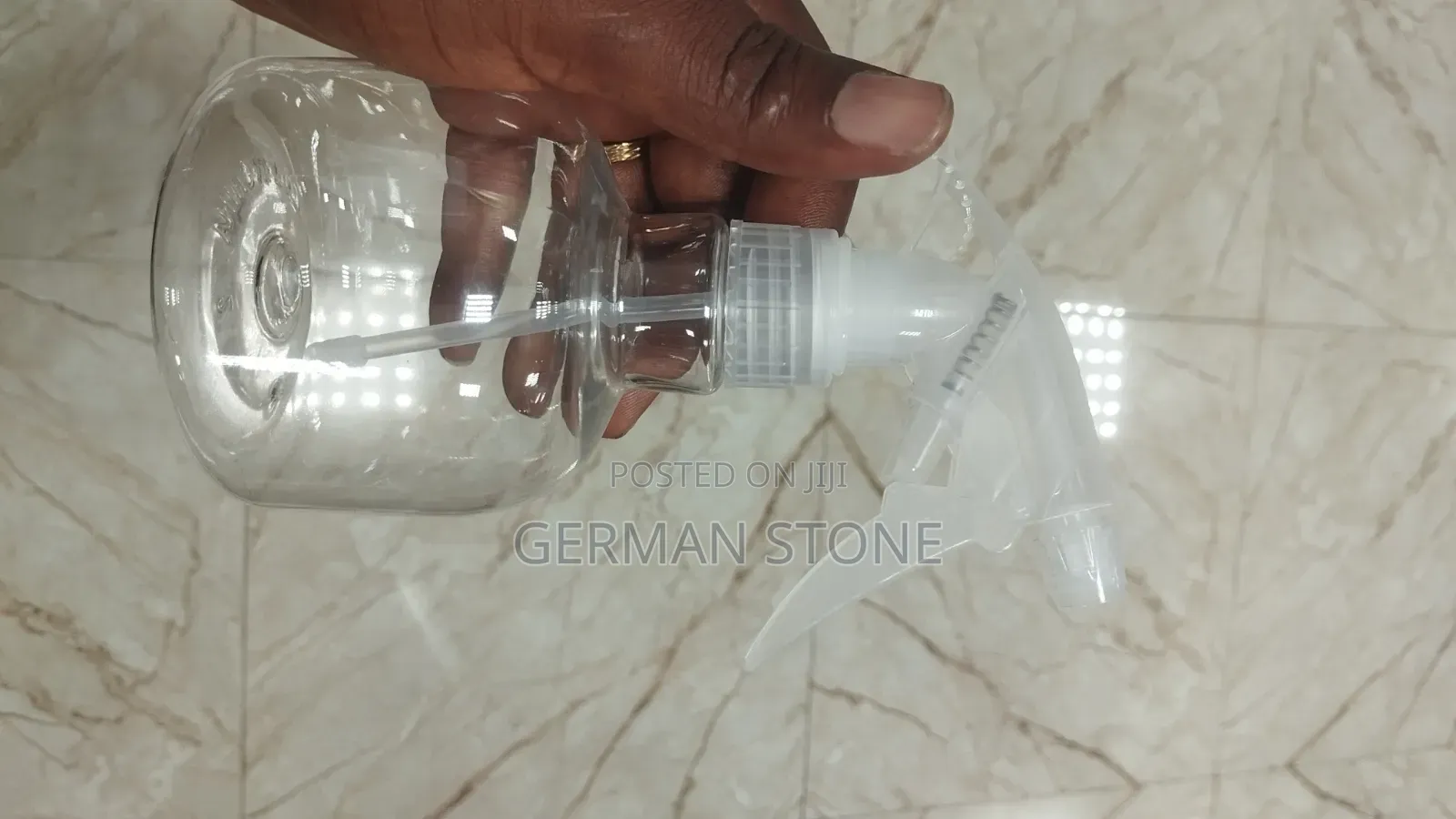 Empty Amber Plastic Spray Bottles