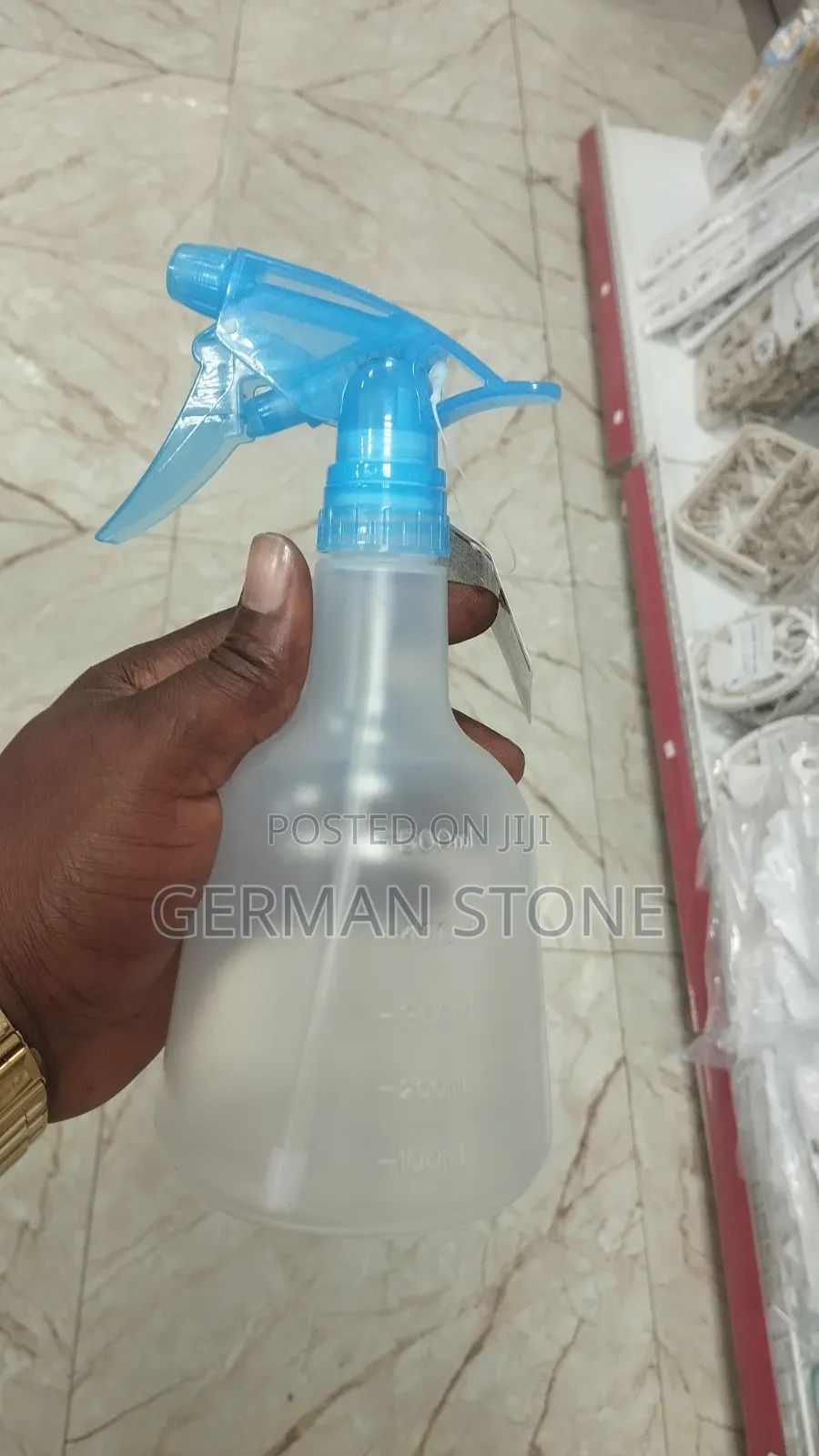 Empty Amber Plastic Spray Bottles