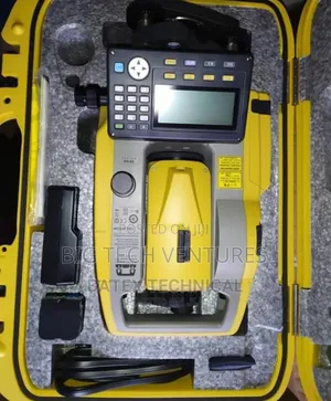 Topcon Es-105 Reflectorless Total Station in a Yellow Protective