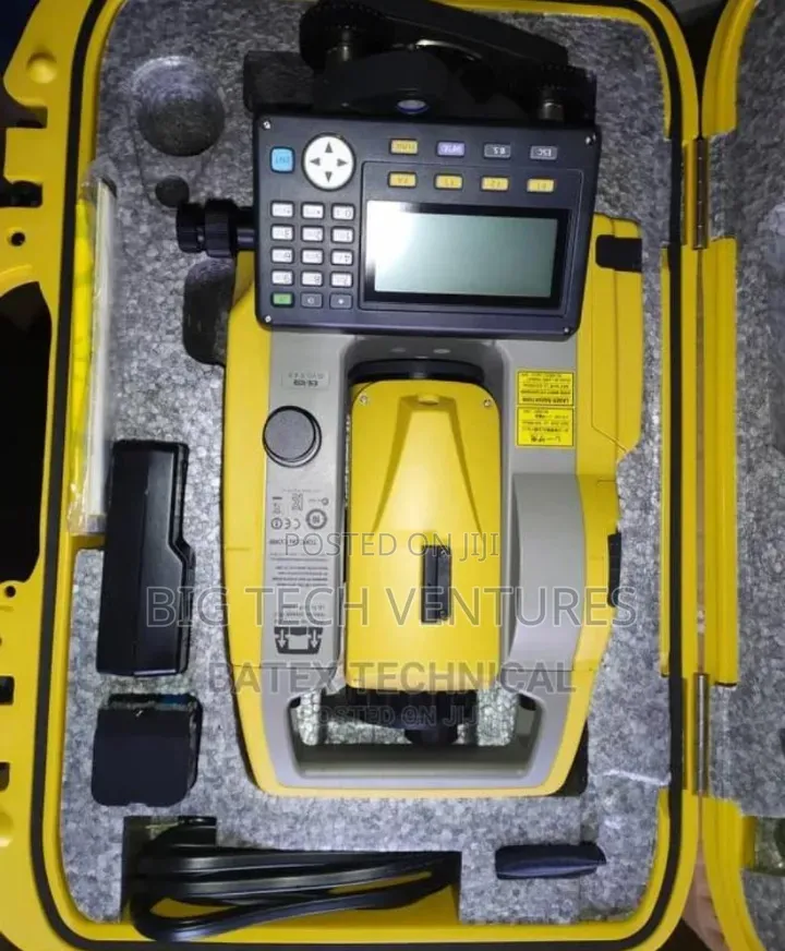 Topcon Es-105 Reflectorless Total Station in a Yellow Protective