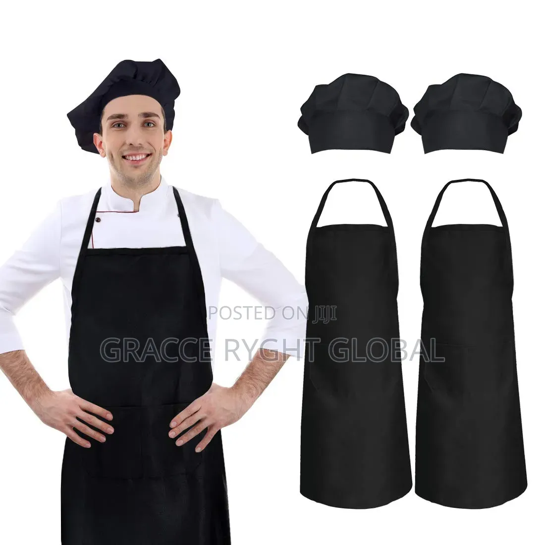 Kitchen Apron and Cap