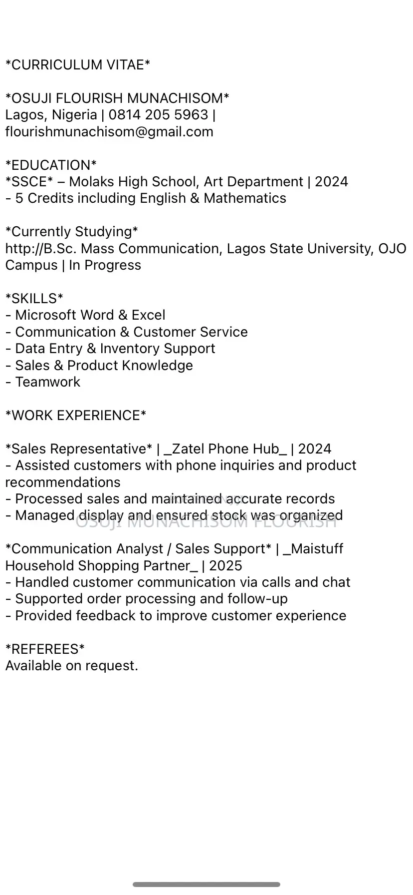 Sales Assistant, Part Time Hybrid (E Commerce
