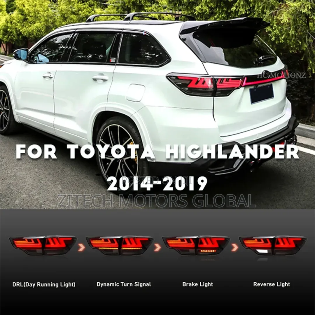 Dark Smoked Back Light Highlander 2014/2019