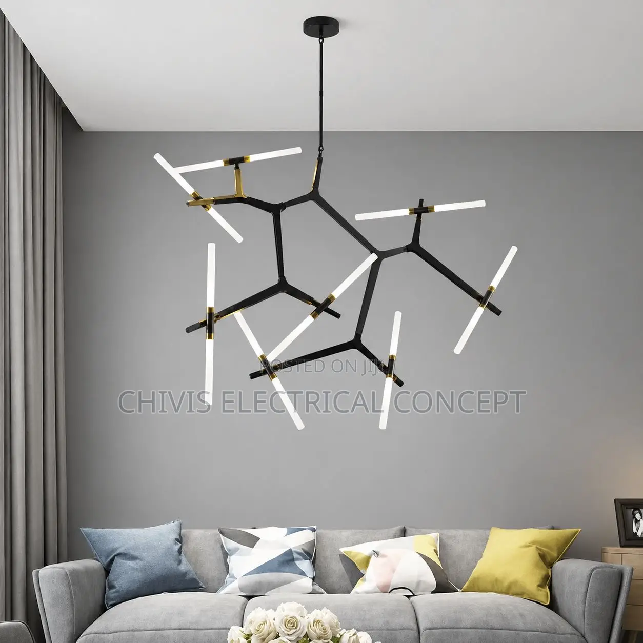 Nordic Creative Artificial Satellite Led Chandeliers