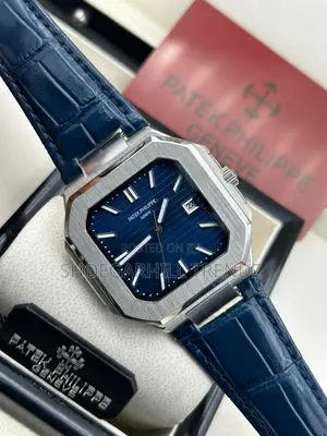Patek Philippe Wristwatch in Denim and Leather Straps