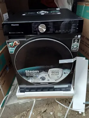 12kg Hisense Wash and Spin, Automatic Washing Machine, Black Color.