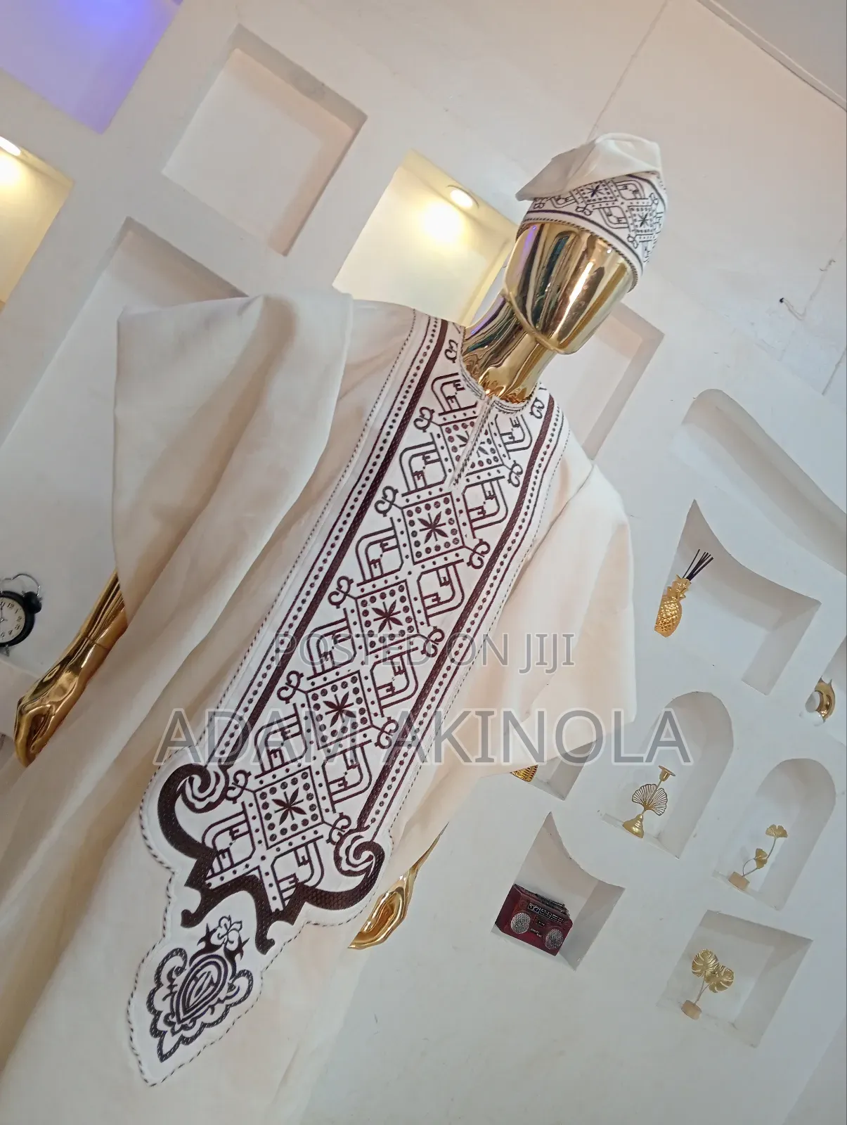 Agbada Ofi With Embroidery