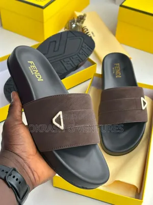 Fendi Suede Slippers for Men's
