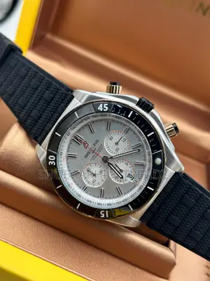 Breitling Chronomat Silicon Strap in White and Black Face Designs