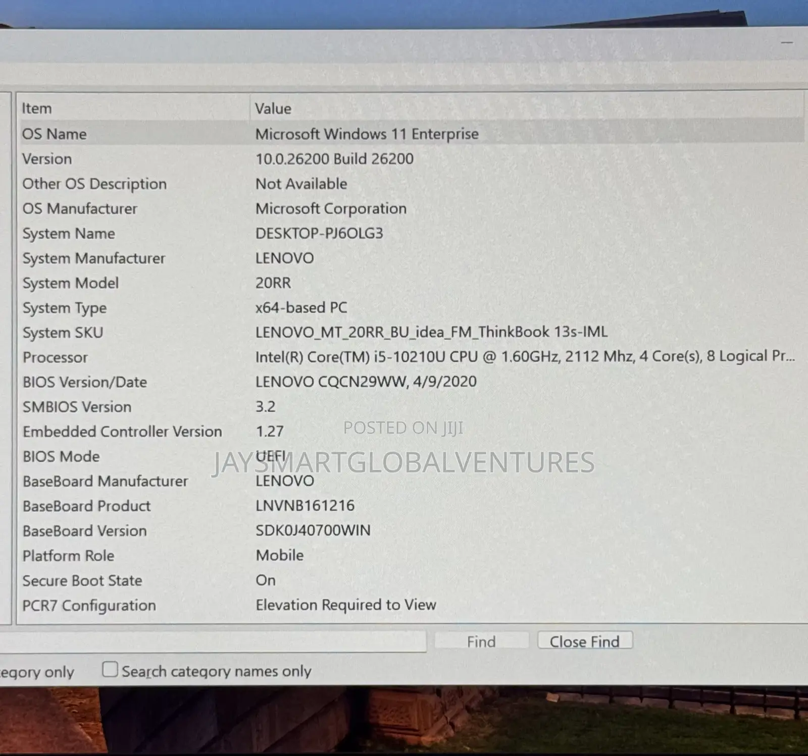 Laptop Lenovo ThinkBook 13 8GB Intel Core i5 SSD 512GB