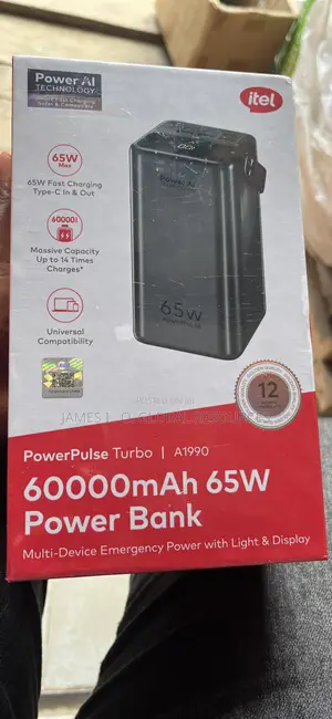 Itel Laptop Portable Power Bank 65w