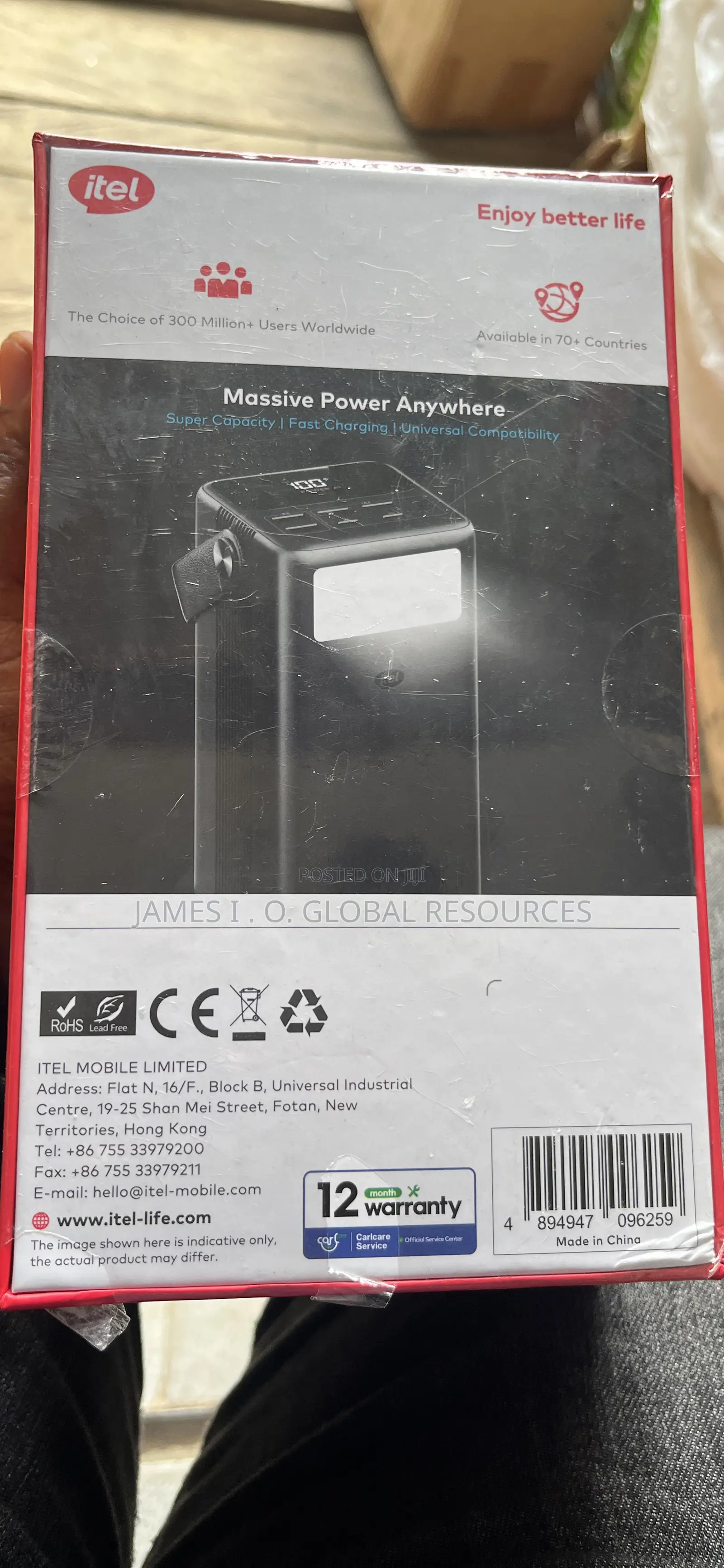Itel Laptop Portable Power Bank 65w