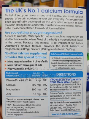 Osteocare Original Calcium Magnesium Vitamin D3 and Zinc