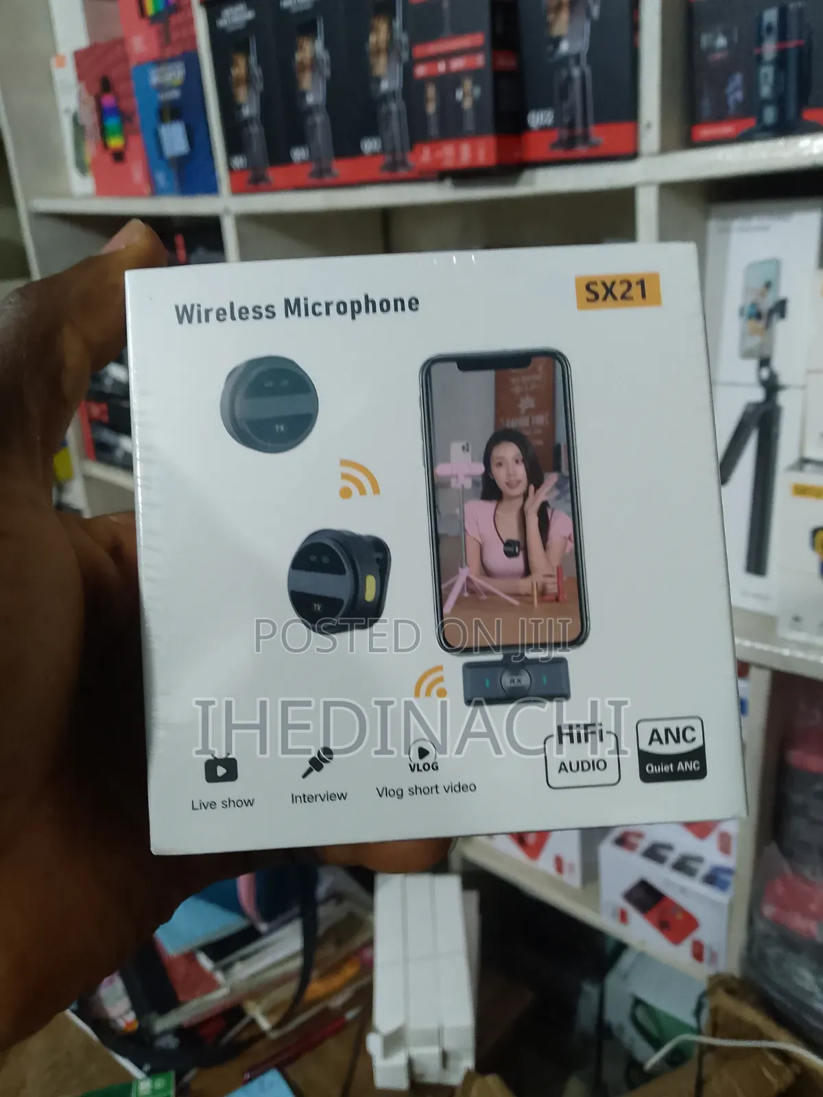 Sx21 Wireless Microphone Work on Camera Type C and iPhone