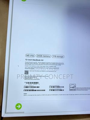 New Laptop Apple MacBook Air 2026 M5 13-inch 24GB Apple M5 SSD 1T
