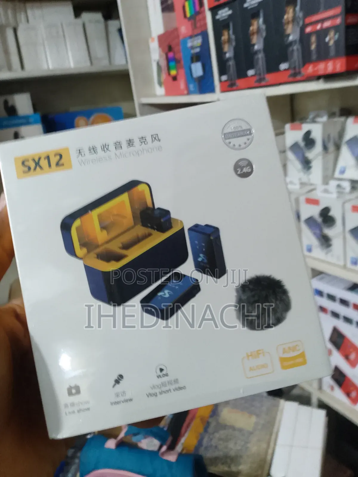 Sx12 Noise Cancellation Wireless Microphone Type C iPhone Android