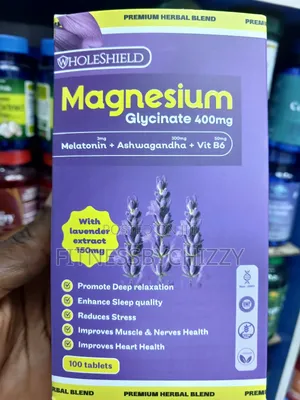 Wholeshield Magnesium Glycinate 400mg X 100 Tablets