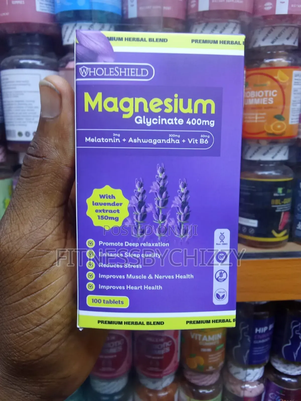 Wholeshield Magnesium Glycinate 400mg X 100 Tablets