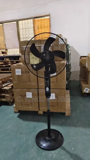 16 Inches Solar Powered Standing Fan, With Solar Panel and Ac Adapter.