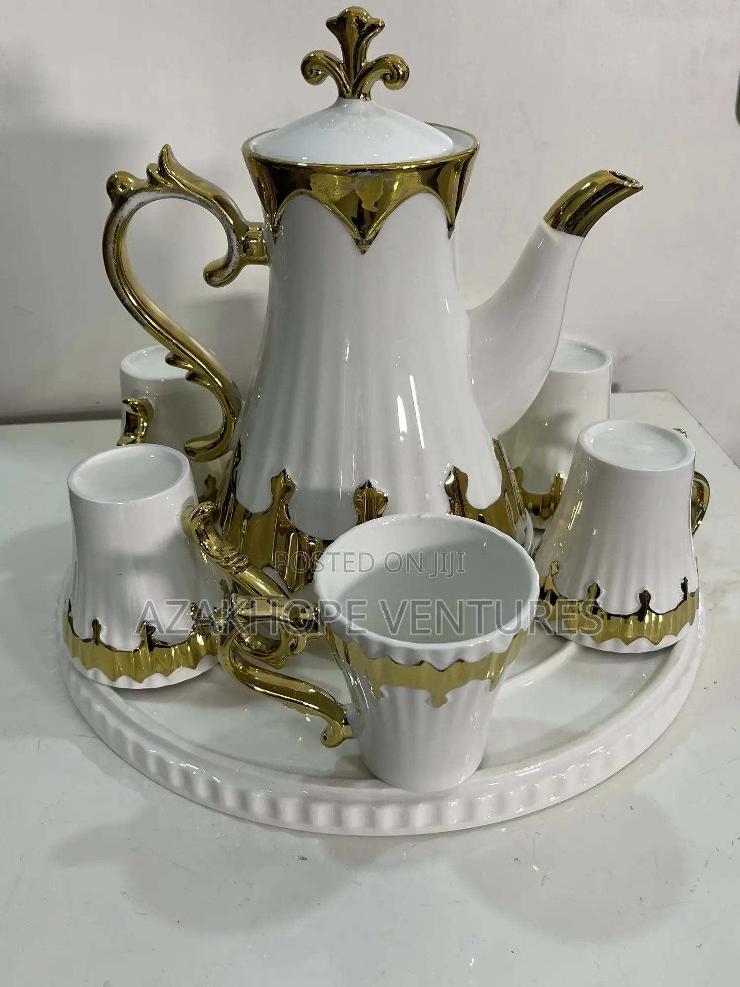 Tea Set ( Tea Cups With Tray and Jug)