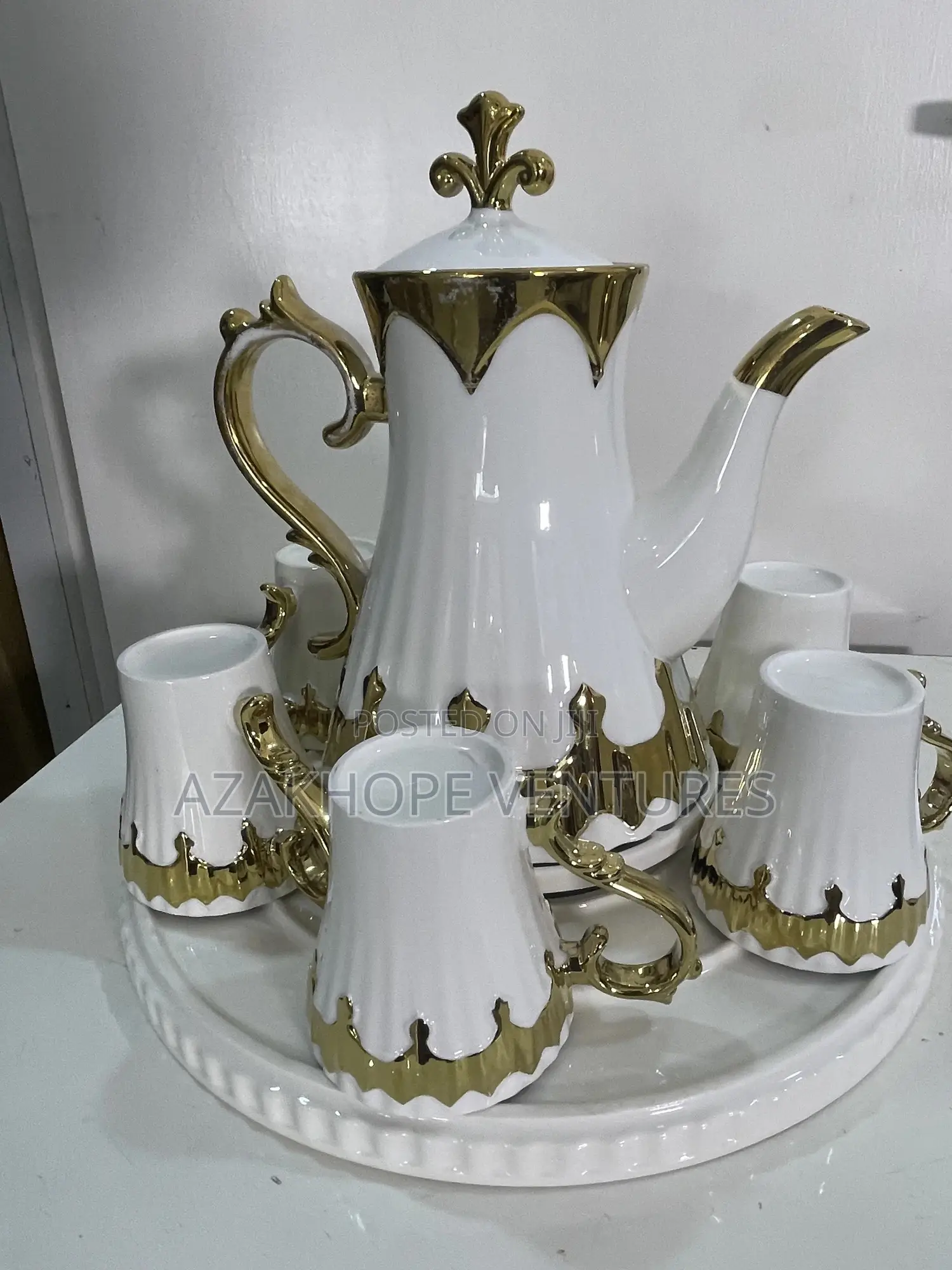 Tea Set ( Tea Cups With Tray and Jug)