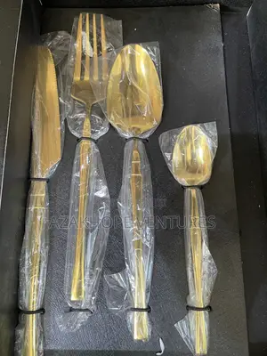 Gold-Plated Stainless Steel Cutlery Set