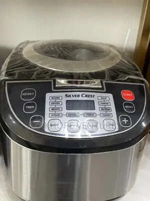 5-Liter Silver Crest Multifunctional Electric Rice Cooker.
