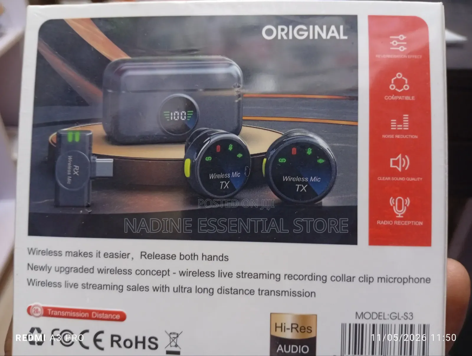 Gl-S3 Wireless 2 in 1 Microphone