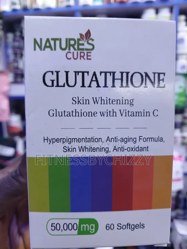 glutathione 50000 mg Natures Cure Glutathione Skin Whitening 50,000mg X 60 Softgels