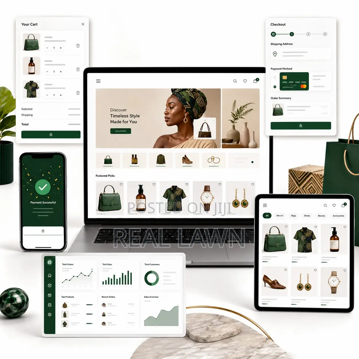 E-Commerce Website With Online Payment and Product Dashboard