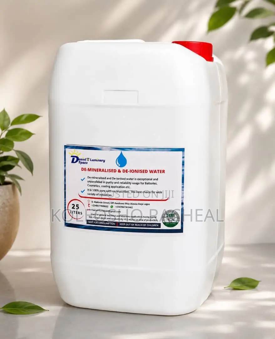 25 LTRS Distilled/Demineralized/Deionized Water