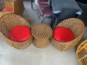 Coconut Canash Design With Red Cushion