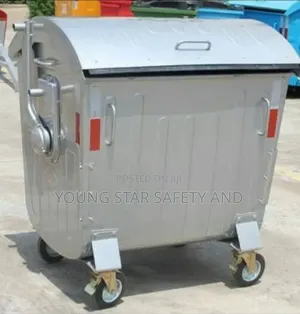 1100 Liter Galvanized Waste Bin