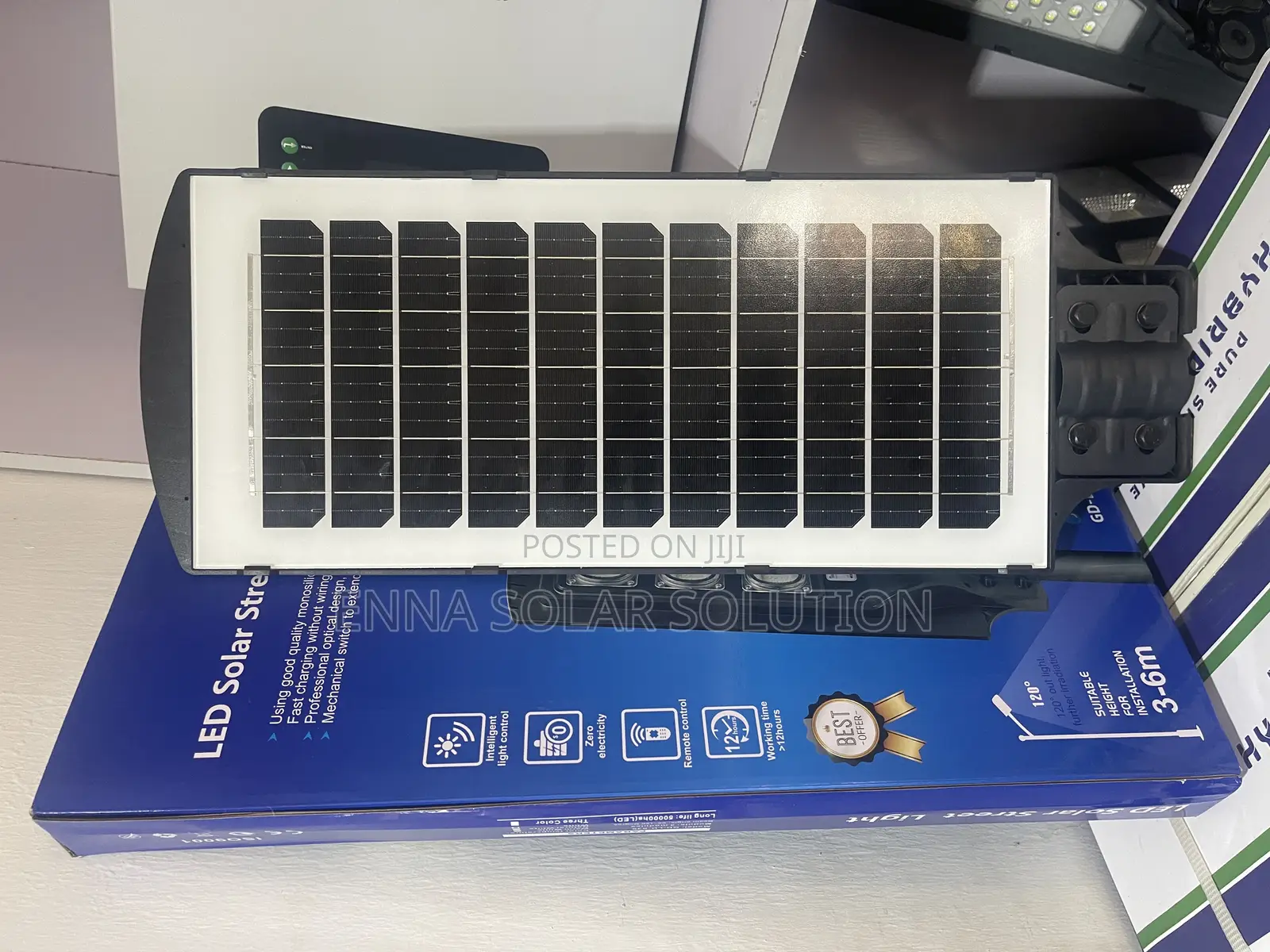 300w Street Light, Module 3 ( 3 Eyes) With Pole
