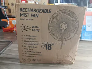 18 Inches Rechargeable Mist Fan