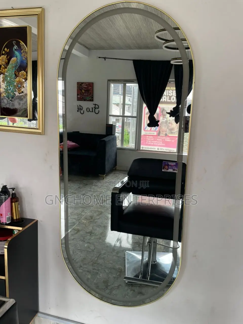 Gold Frame Led Mirror 150cm