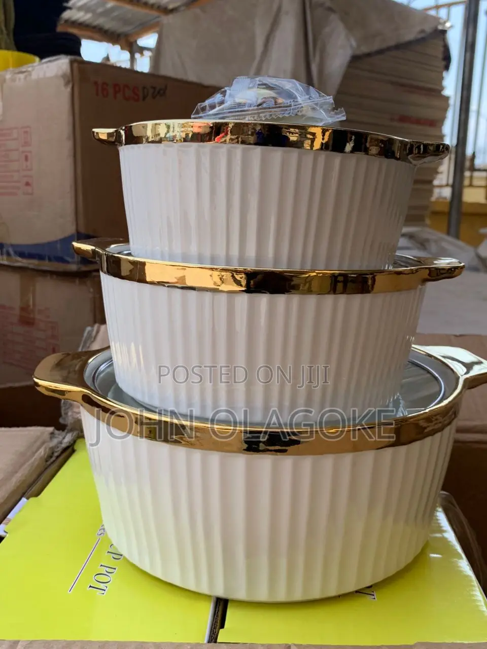 3pcs Ceramic Pot