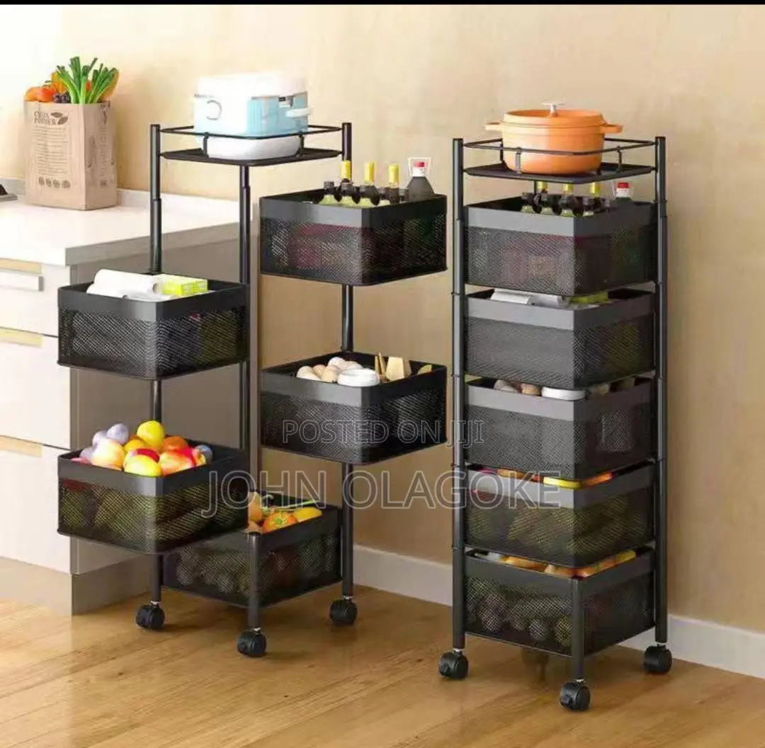 5 Layers Rotating Kitchen Multipurpose Rack