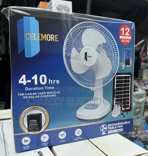 Lm-812 12" Rechargeable Fan