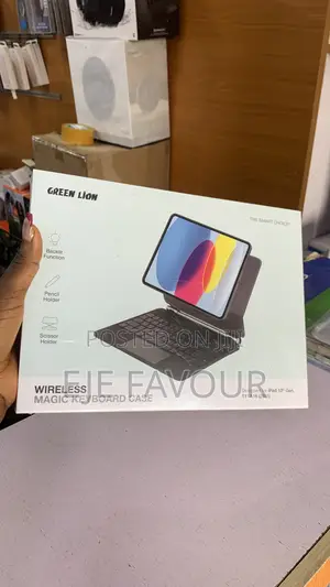 iPad 10th Gen Green Lion Keyboard Case