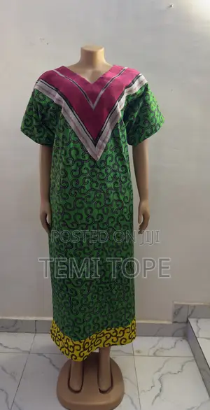 Lola Ankara Gown Design With Aso Oke