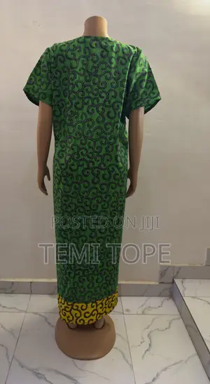 Lola Ankara Gown Design With Aso Oke