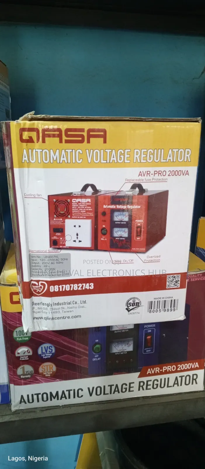 Qasa 2000w Automatic Voltage Regulator