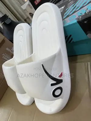 White Eva Slides