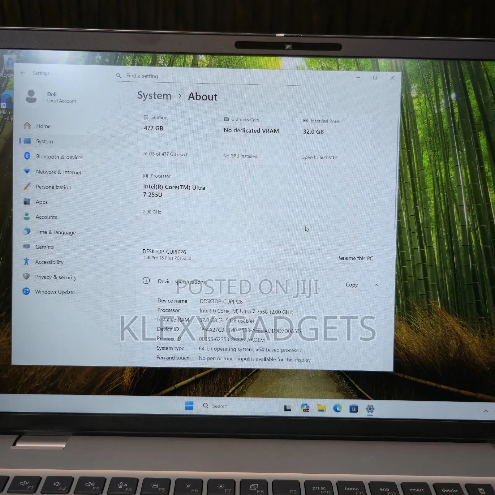 Laptop Dell Pro Plus 16 32GB Intel Core Ultra 7 SSD 512GB