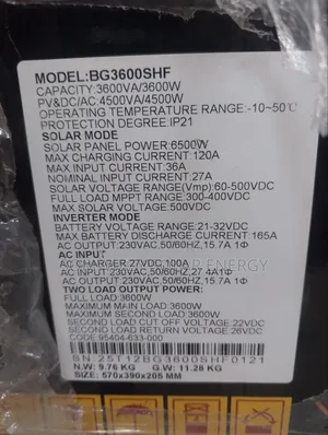 High Quality 3.6kva Hybrid Inverter Transformerless