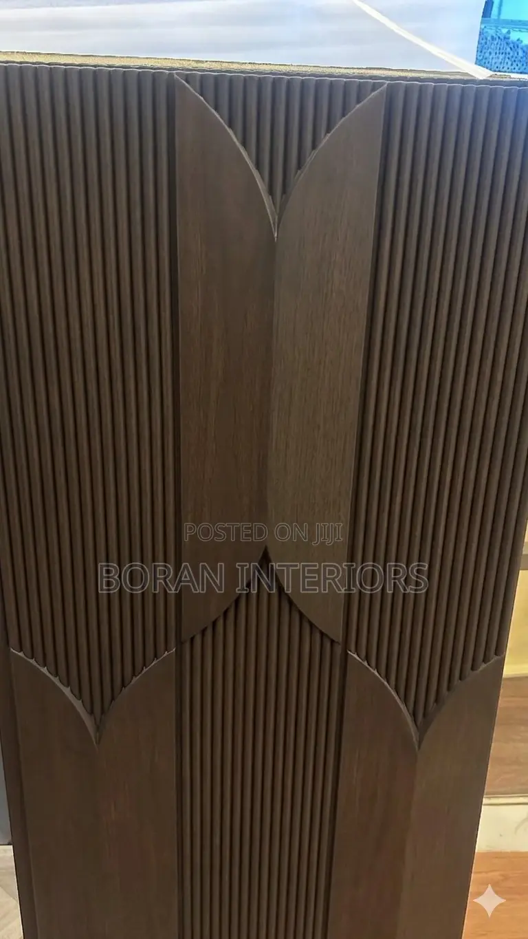 Premium 3d Pu Stone Wall Panel - Modern Geometric Fluted Design