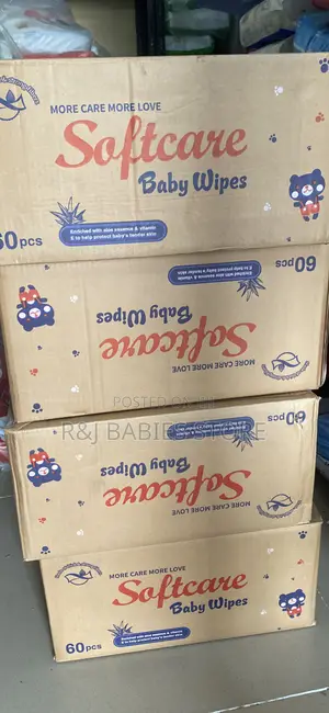A Carton of Softcare Baby Wipes by 60pcs 60 PCS *24packs