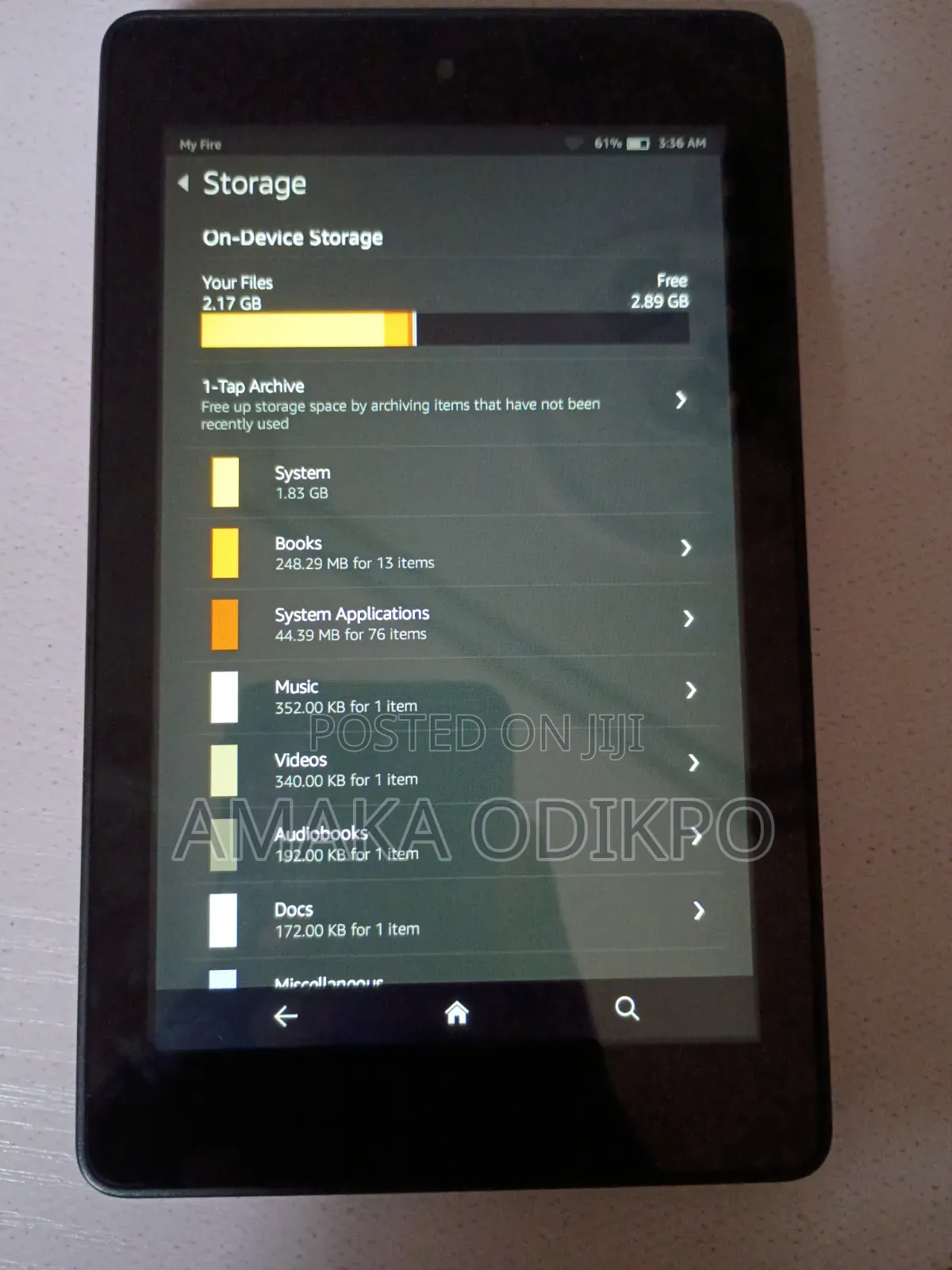 Amazon Fire HD 6 4 GB Black